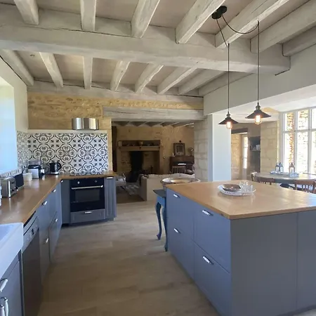 Maison En Pierre Avec Jardin Et Piscine Privee, Proche Tremolat